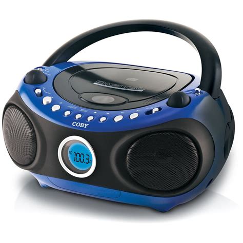 Coby CXCD240BLU Portable CD Player With AM/FM Radio CXCD240BLU