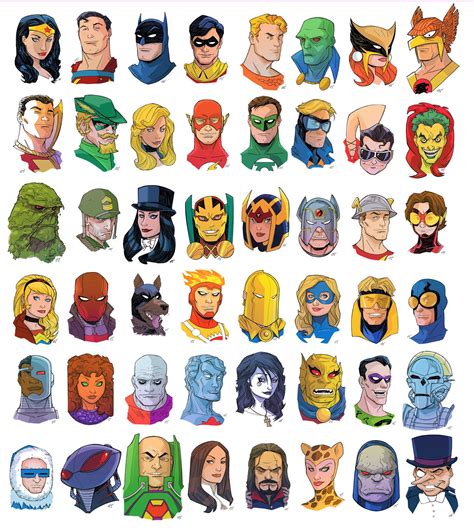 [Artwork] "DC Superheroes and Supervillains" by Craig Rousseau : r/DCcomics