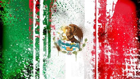 Mexican Flag Abstract Painting Wallpaper. | Mexico wallpaper, Painting ...