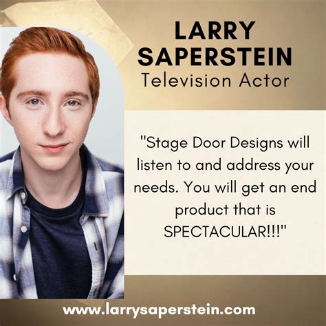 LARRY SAPERSTEIN — Stage Door Designs