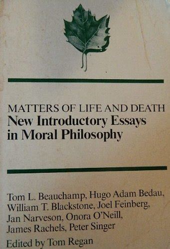 Matters of Life and Death by Regan, Tom: Good (1980) 1st. | Better World Books