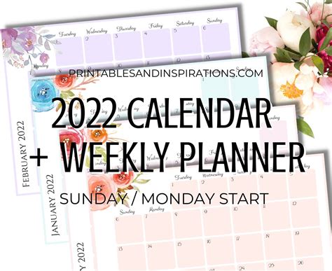 Paper & Party Supplies Calendars & Planners Printable Planner 2021 Printable Weekly Planner ...