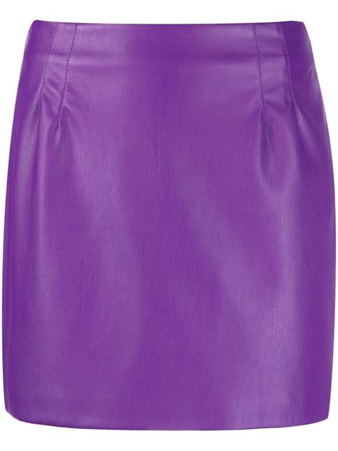 Blanca Vita Faux Leather Miniskirt - Farfetch