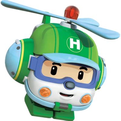 Robocar Poli Character Helly the Helicopter transparent PNG - StickPNG