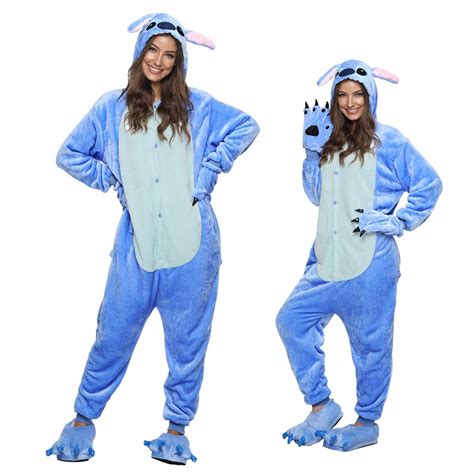 Lilo & Stitch Onesie Pajamas Adult Animal Onesies Halloween Costumes ...