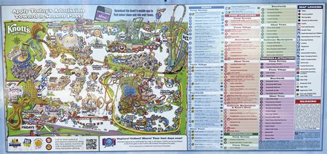 Map at Knotts Berry Farm