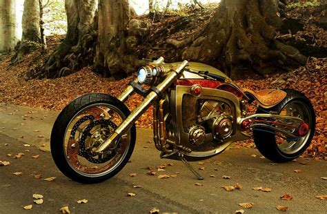 Custom Motorcycle Solid Gold design by Mikael Lugnegard | New Motosport - Custom - Concept ...