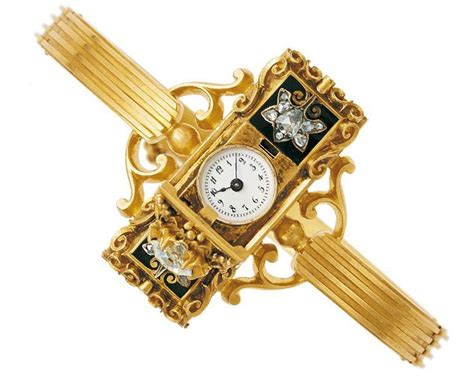 First Patek Philippe wristwatch made for Countess Koscowicz of Hungary, 1868 Art Deco Watch ...