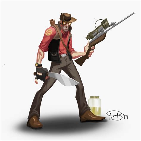 I drew the Sniper! : tf2