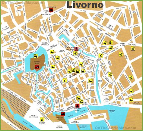 Livorno tourist map