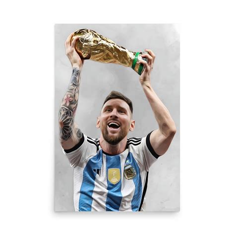 Lionel Messi Argentina Football Poster Print Wall Art - Etsy