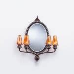 Rare Jeweled Wall Mirror with Four-Light Candelabrum | Design | 2023 ...