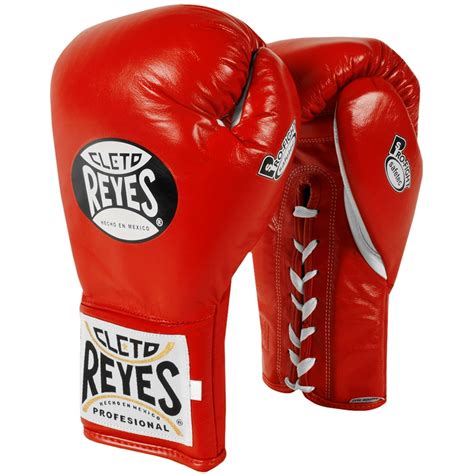 Cleto Reyes Safetec Professional Boxing Fight Gloves - 10 oz - Red ...