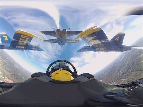 Fly-bys and teamwork: Watch US Navy's Blue Angels perform stunts in 360 ...