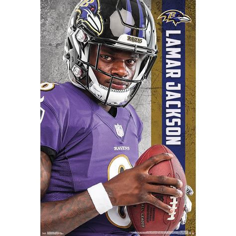 Lamar Jackson Baltimore Ravens 22'' x 34'' Player Poster - Walmart.com