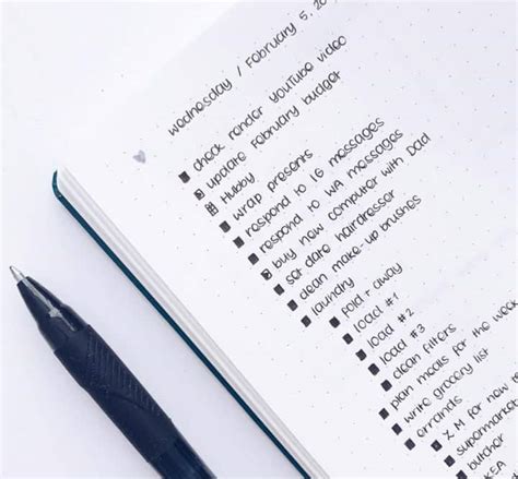 Get Organized With A Bullet Journal To Do List