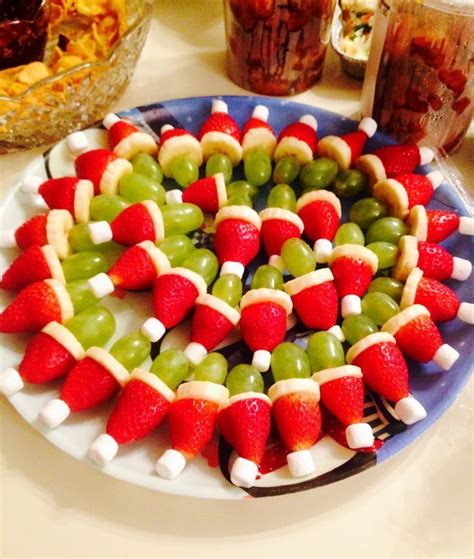 Grinch fruit kabobs - Great for school party fruit platter | Christmas ...