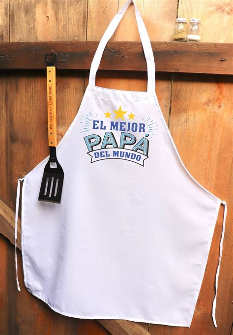 Dad Apron Personalized Apron Grilling Apron Apron El Mejor - Etsy