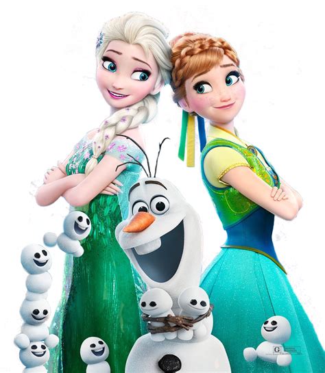 Frozen Olaf Elsa PNG Clipart