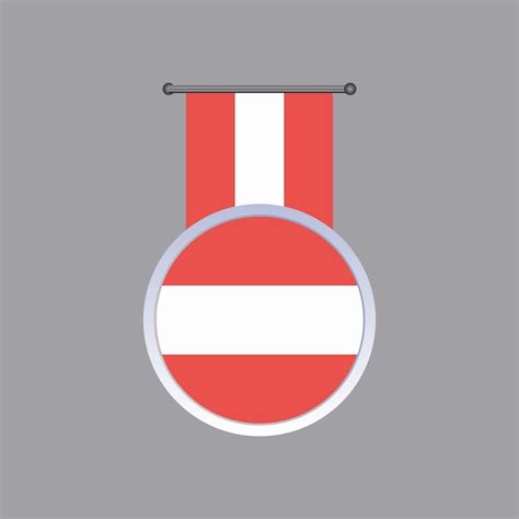 Premium Vector | Illustration of austria flag template