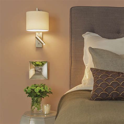 Matte Nickel, in use | Wall sconces bedroom, Wall lights bedroom, Bedside wall lights