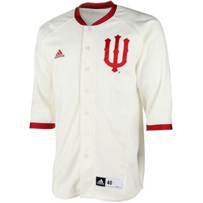 Men's adidas Cream Indiana Hoosiers Authentic Baseball Jersey | Indiana ...