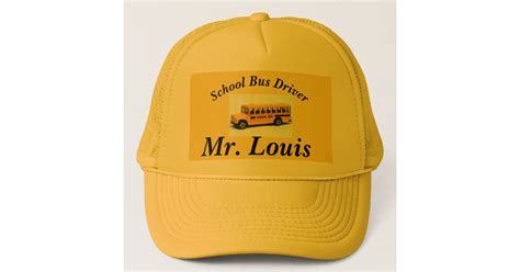 School Bus Driver Trucker Hat | Zazzle