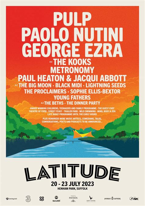 Pulp, Paolo Nutini and George Ezra to headline Latitude Festival 2023 – Festival Insider