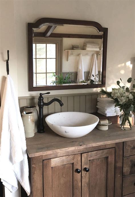 91 Relax Rustic Farmhouse Bathroom Design Ideas – Farmhouse Room ...