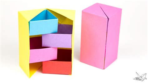 Cách gấp hộp giấy Origami nhiều ngăn đựng phụ kiện