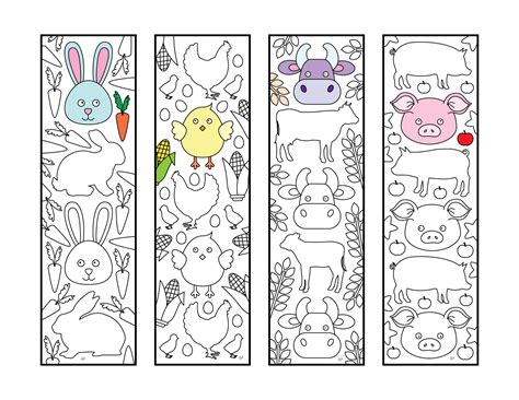 cute nature bookmarks pdf zentangle coloring page - bookmark coloring ...