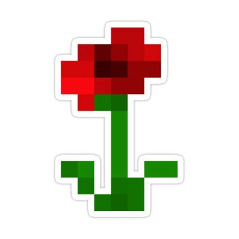 Minecraft Rose Sticker by Rue bans in 2021 | Minecraft stickers ...