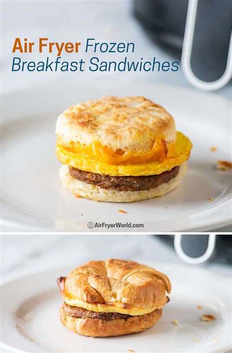 AIR FRYER Frozen Breakfast Sandwiches Biscuits HOW TO RE-HEAT