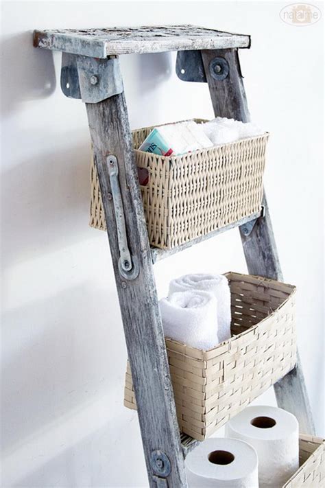 20 Creative Ladder Ideas for Home Decoration - Hative