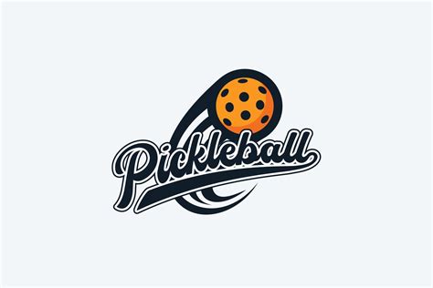 logotipo de pickleball con una combinación de letras y pickleball en ...