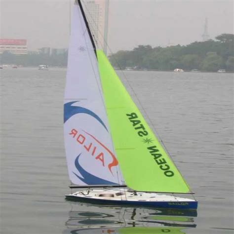 Full sets sailing includes 2.4G large remote control sailboat model RC sail boat toys adult ...