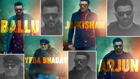 Sanjay Dutt, Sunny Deol, Mithun Chakraborty, Jackie Shroff look suave in character posters of ...