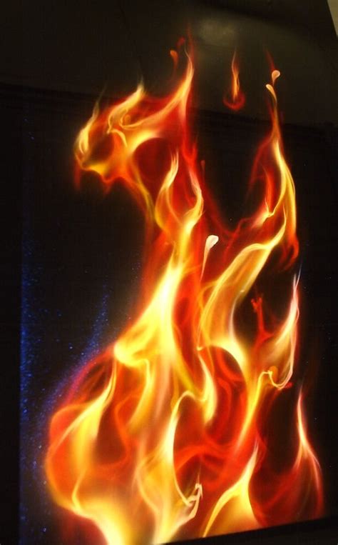 Realistic fire demo panel, | Cool paint | Pinterest | Fire