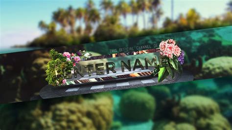 NATURE BANNER TEMPLATE PSD FILE - YouTube