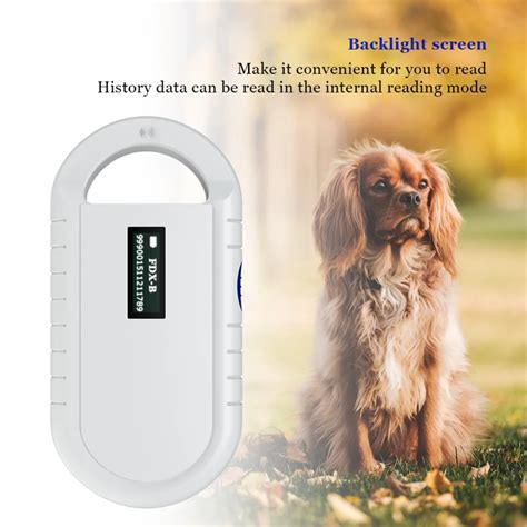 ISO11785/84 FDX B Pet microchip Scanner Animal RFID Tag Dog Reader Low Frequency Handheld RFID ...