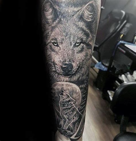 40 Wolf Forearm Tattoo Designs For Men - Masculine Ink Ideas | Forearm ...