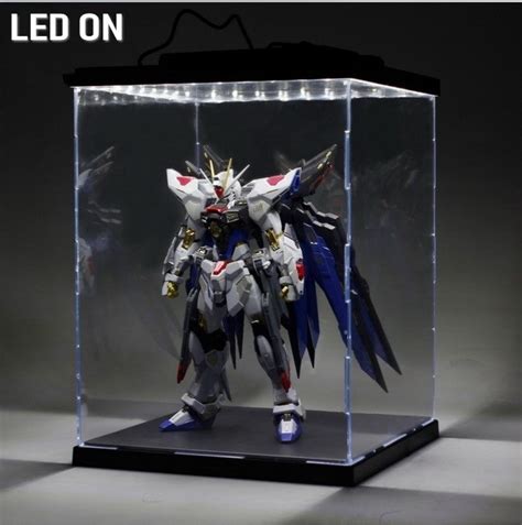 HG/RG/MG Gundam Display Case with LED (20x20x30 cm) | Bandai gundam ...