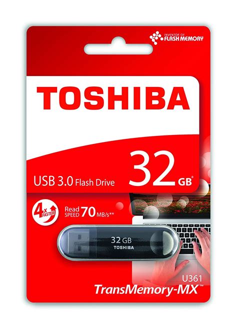 Toshiba 32GB Memory USB 3.0 Flash Drive - Black - Special Offer ...