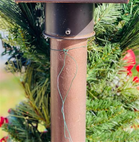 Lamp Post Swag Christmas Lamp Post Decor Outdoor Christmas - Etsy