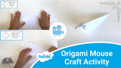 FREE! - Origami Mouse Video Tutorial (teacher made) - Twinkl