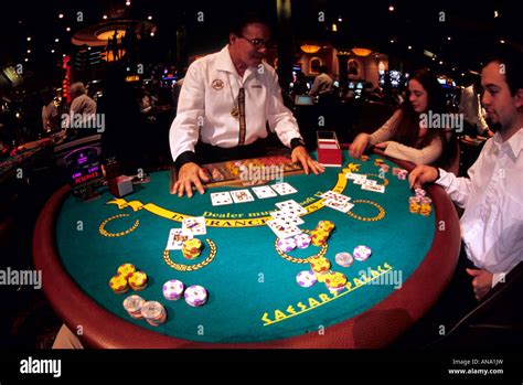 Black Jack table Las Vegas Nevada USA Stock Photo - Alamy