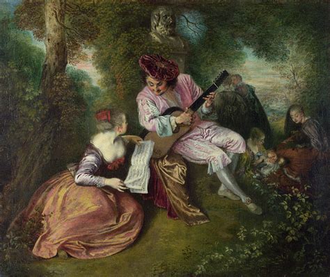 The Scale of Love Painting by Jean-Antoine Watteau - Fine Art America