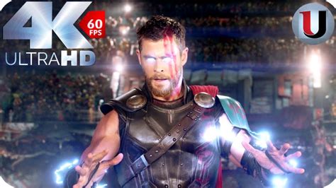 Thor: Ragnarok - Thor vs Hulk - Fight Scene - MOVIE CLIP (4K HD) - YouTube