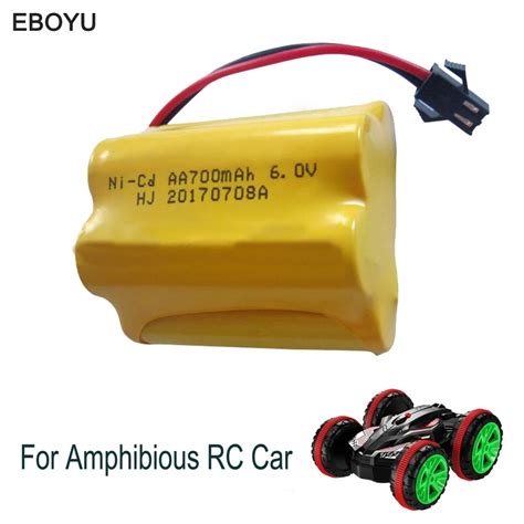 RC Car Rechargeable Battery 6V 700mAh NI CD High Capacity Battery Pack ...