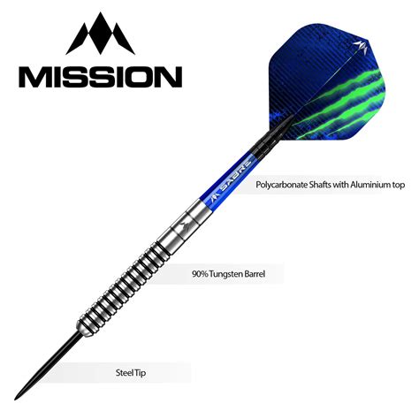 Mission Lee Evans Darts - Steel Tip - Electro Black